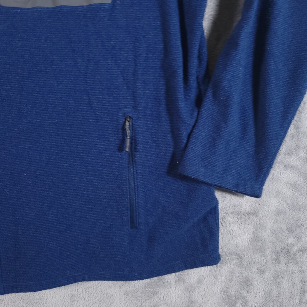 LL Bean Jacket Mens XL Blue Fleece Slightly Fitted Full Zip Gorpcore 502814 - Picture 4 of 11